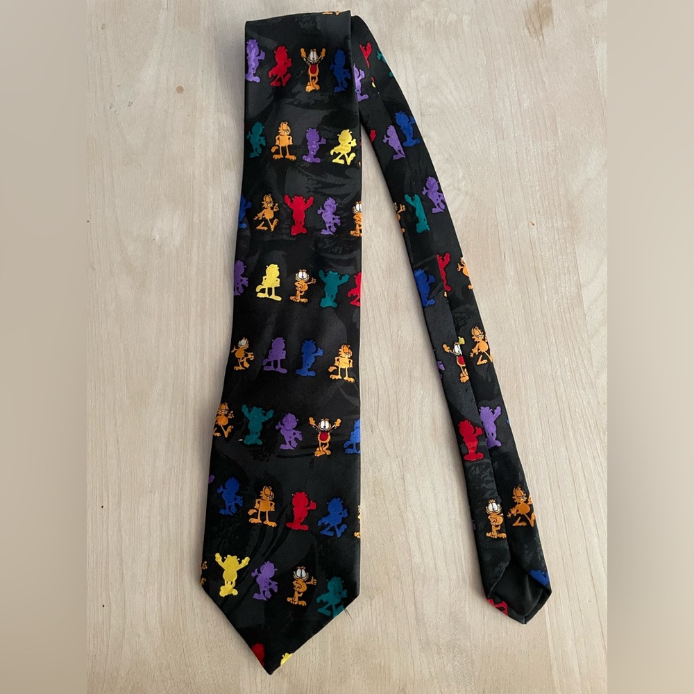 Vintage GARFIELD Paws Addiction Tie 60”